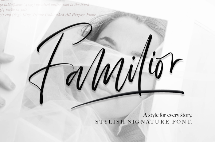 Familior Font poster