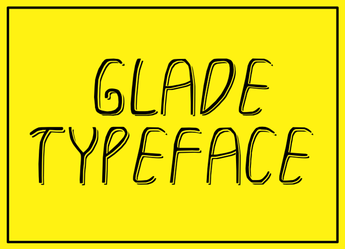 GLADE TYPEFACE Font
