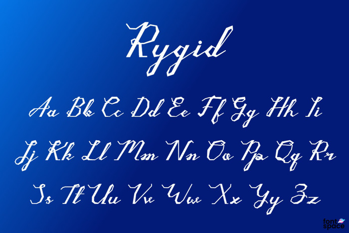 Rygid Font poster