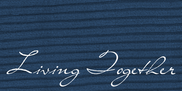 Living Together Font poster