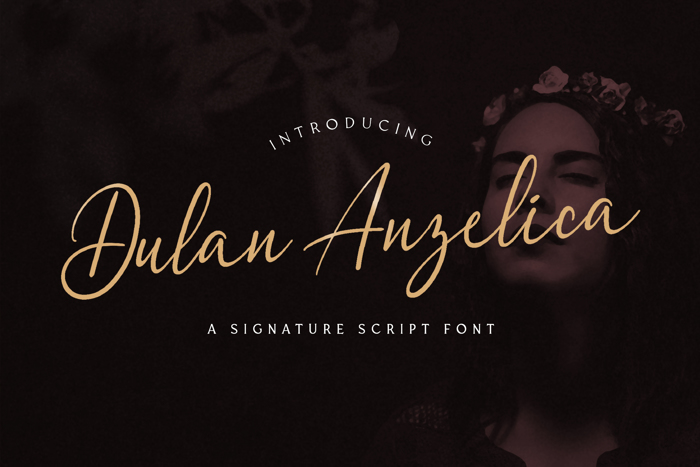 Dulan Anzelica Font poster