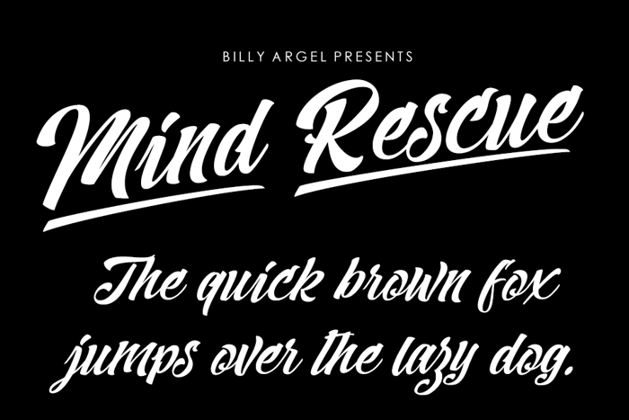 Mind Rescue Font poster