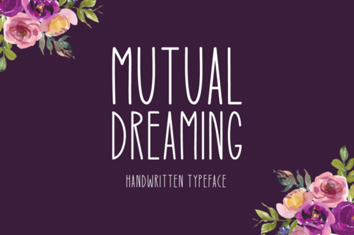 Mutual Dreaming Font poster