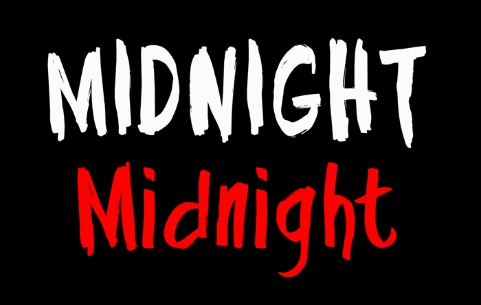 Midnight Font poster