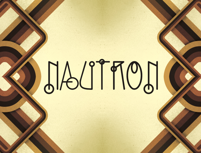Nautron Font poster