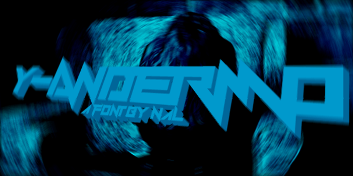 Y-Andermo Font poster