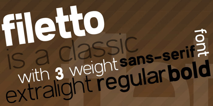 Filetto Font poster