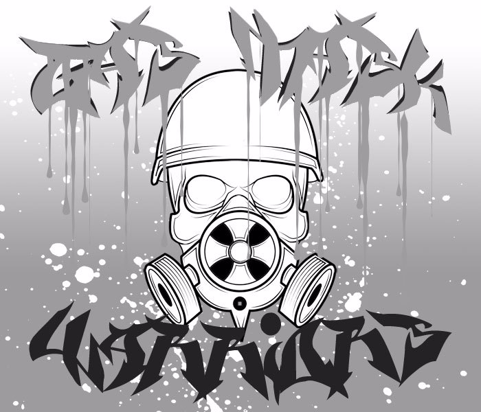 Gas Mask Warriors Font poster