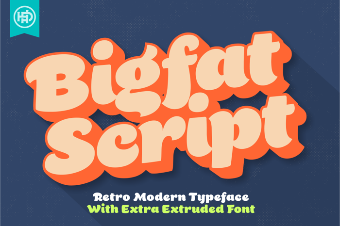 Bigfat Script Font poster