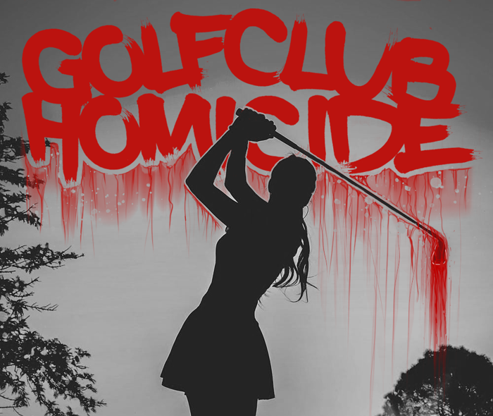 Golf Club Homicide Font poster