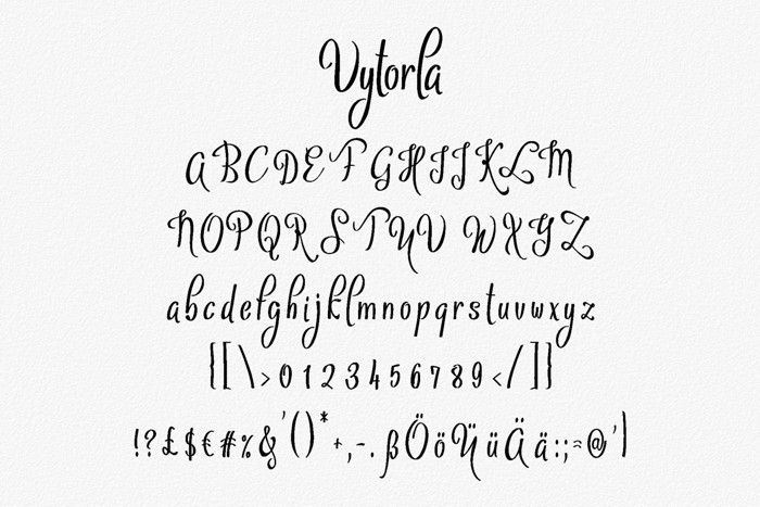 Vytorla Font poster