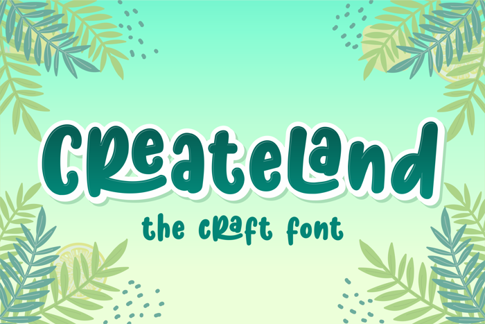Createland Font poster