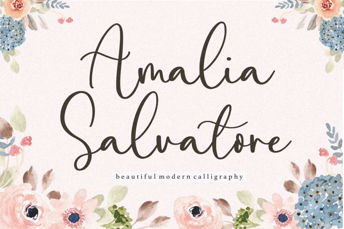 Amalia Salvatore Font poster