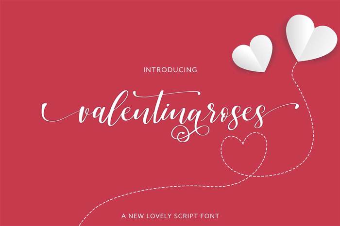 valentinaroses Font poster