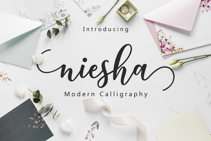 niesha Font poster