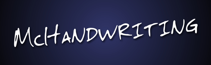 McHandwriting Font poster