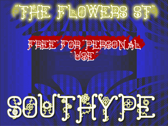 The Flowers St Font poster