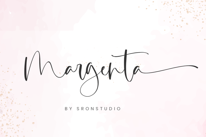 Margenta Font poster