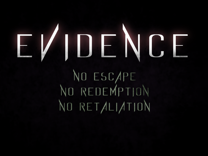 Evidence Font poster