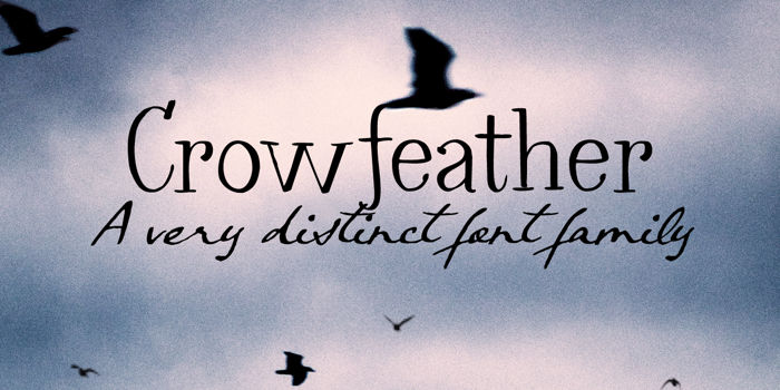 Crowfeather Script DEMO Font poster