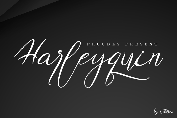 Harleyquin Font poster