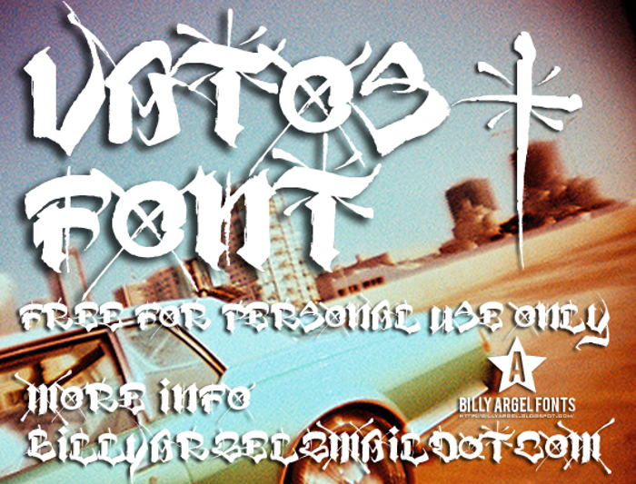 VATOS Font poster