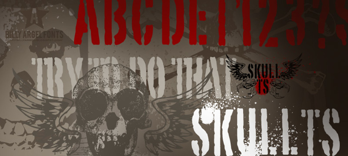 SKULL TS 2 Font poster