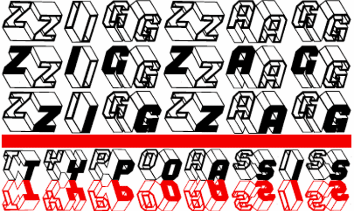 ZigZag Font poster