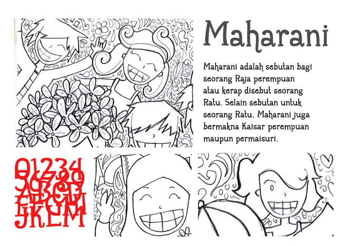 Maharani Font poster