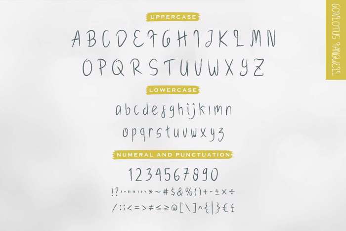 Gonlotus Fangwell Dry Brush Font poster