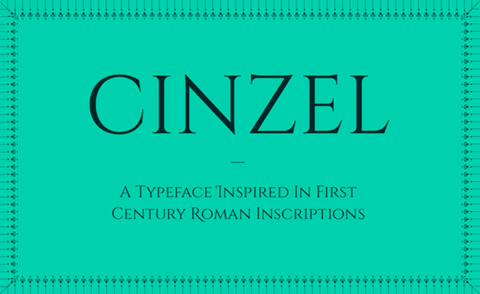 Cinzel Decorative Font poster