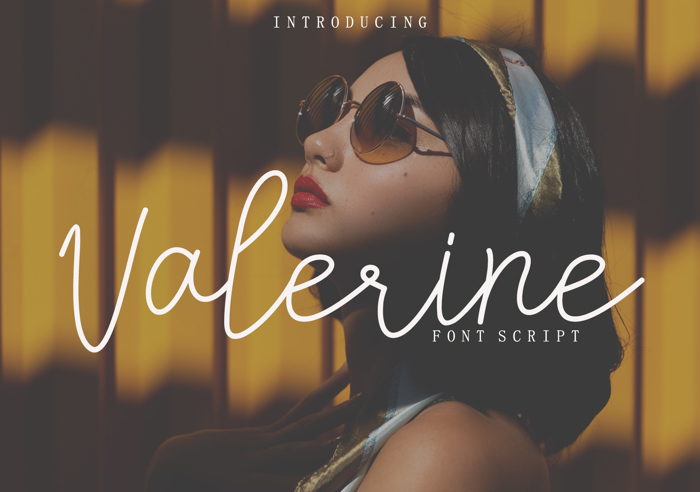 Valerine Font poster