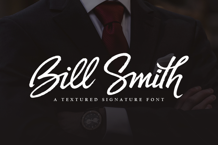 Bill Smith Font poster