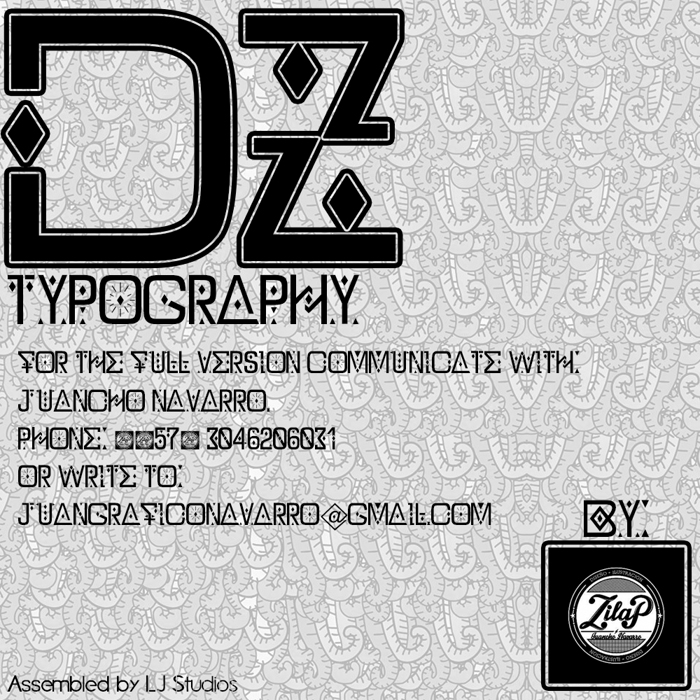 DZ Typography - Zilap Font poster
