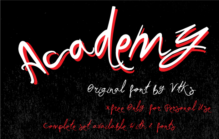 Vtks Academy Font poster