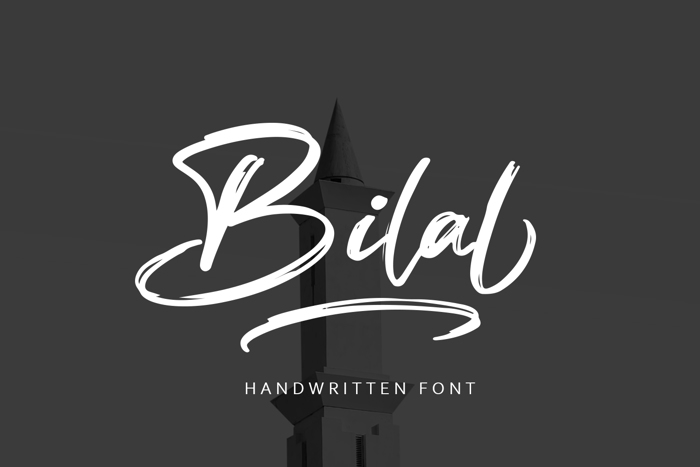 Bilal Font poster