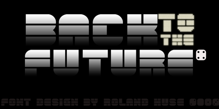 back to the future 4 Font poster