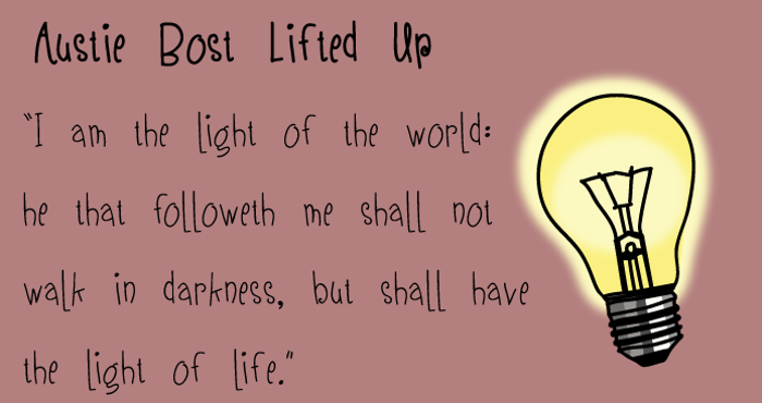 Austie Bost Lifted Up Font poster