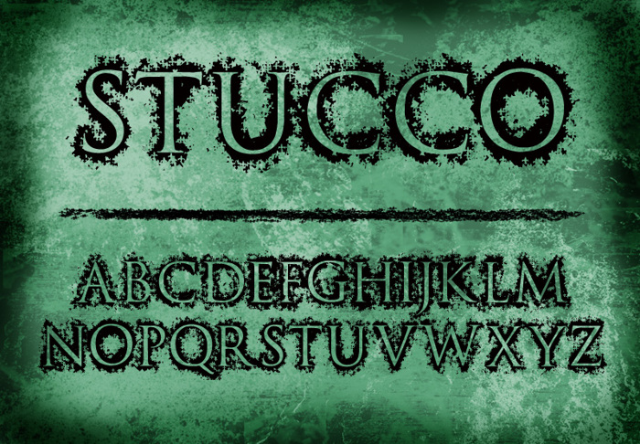 Stucco Font poster