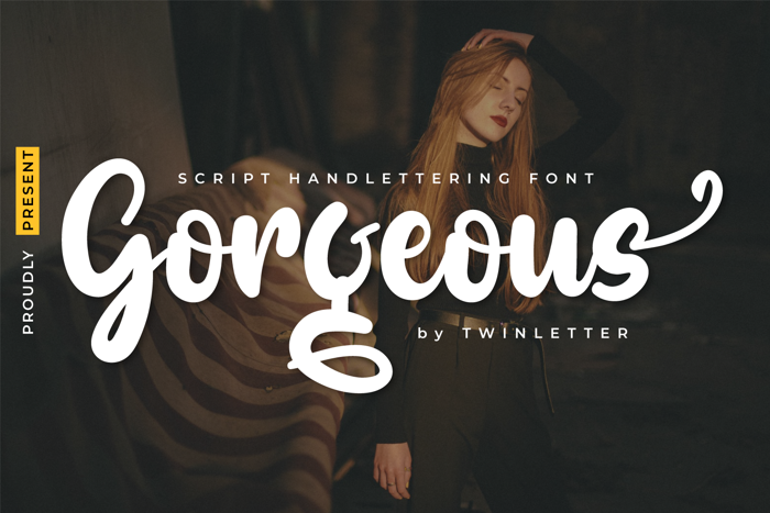 Gorgeous Font poster