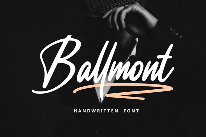 Ballmont Font poster
