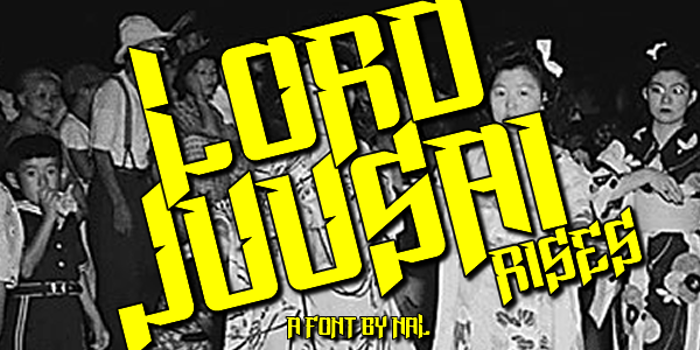 Lord Juusai Rises Font poster