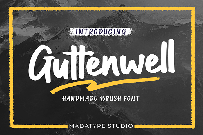 Guttenwell Font poster