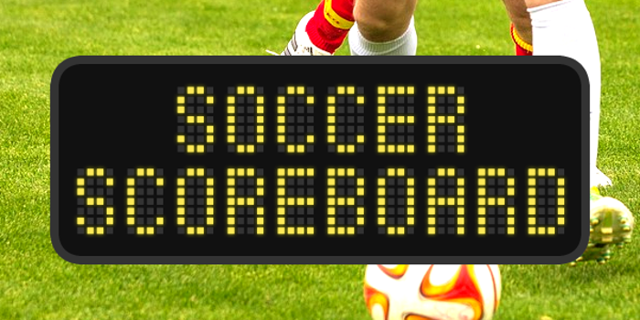 Soccer Scoreboard Font poster