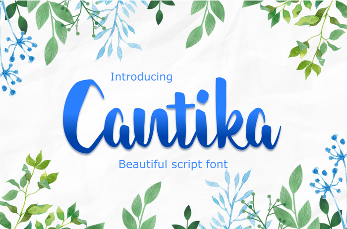 cantika Font poster