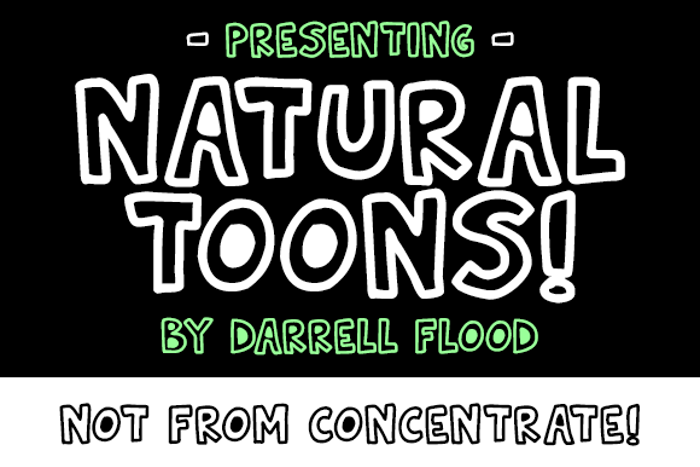Natural Toons Font poster
