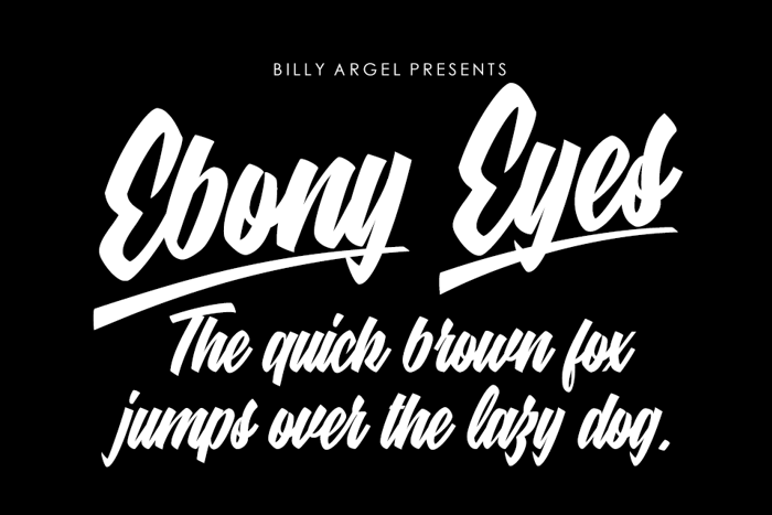 Ebony Eyes Font poster