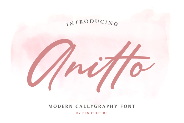 Anitto Font poster