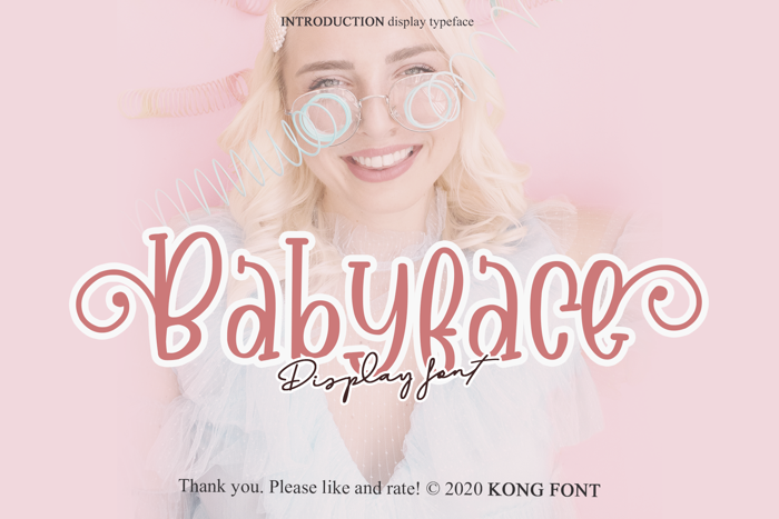 Babyface Font poster