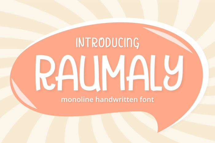 Raumaly Font poster